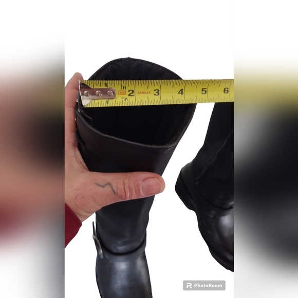 Harley Davidson Women's boots tall black zip up leather NWT size 7 - Picture 8 of 9